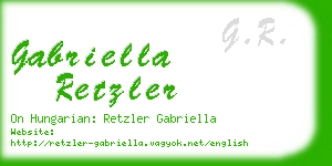 gabriella retzler business card